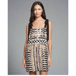 Veronica Beard Meryl Embellished Sequin Art Deco Mini Dress NWT